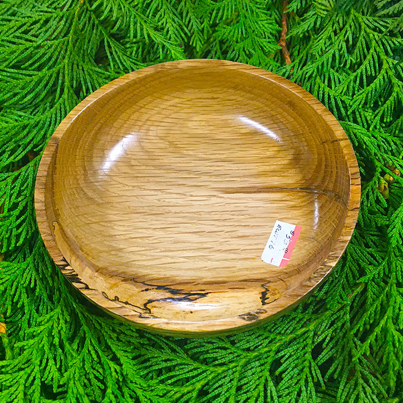 Handcrafted 6.5" (w) x 2" (h)  Garry Oak Bowl from the Bob Beard Collection.
Polyurethane wipe and hand-polished with carnauba wax.